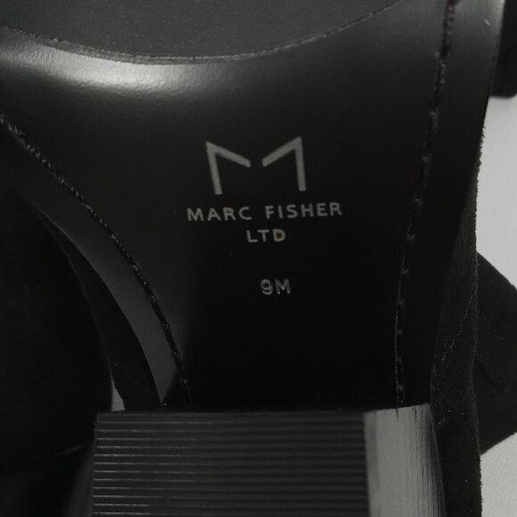 MARC FISHER Ltd Black Faux Suede Leather Over the Knee Boot Womens Size 9 - Picture 13 of 14